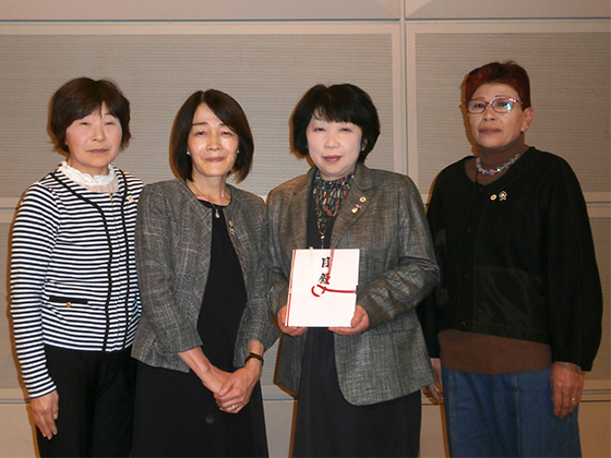 ＪＡしが女性協議会からの東日本大震災に係る義援金2